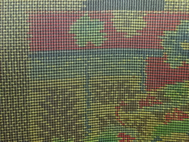 JAPANESE KIMONO / ANTIQUE KIMONO / DORO OSHIMA TSUMUGI / SILK / WOVEN FLOWER / 5MARUKI